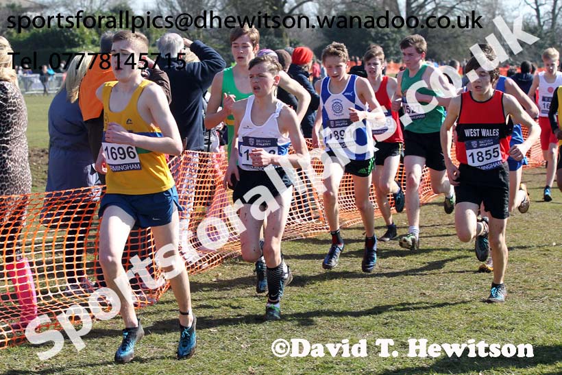 Boys under-15 Inter Counties Cross Country,  Cofton Park, Birmingham. Photo: David T. Hewitson/Sports for All Pics